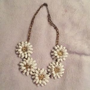 Flower statement necklace